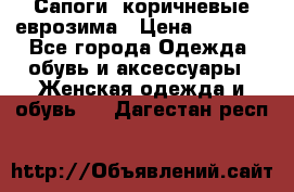 Сапоги ,коричневые еврозима › Цена ­ 1 000 - Все города Одежда, обувь и аксессуары » Женская одежда и обувь   . Дагестан респ.